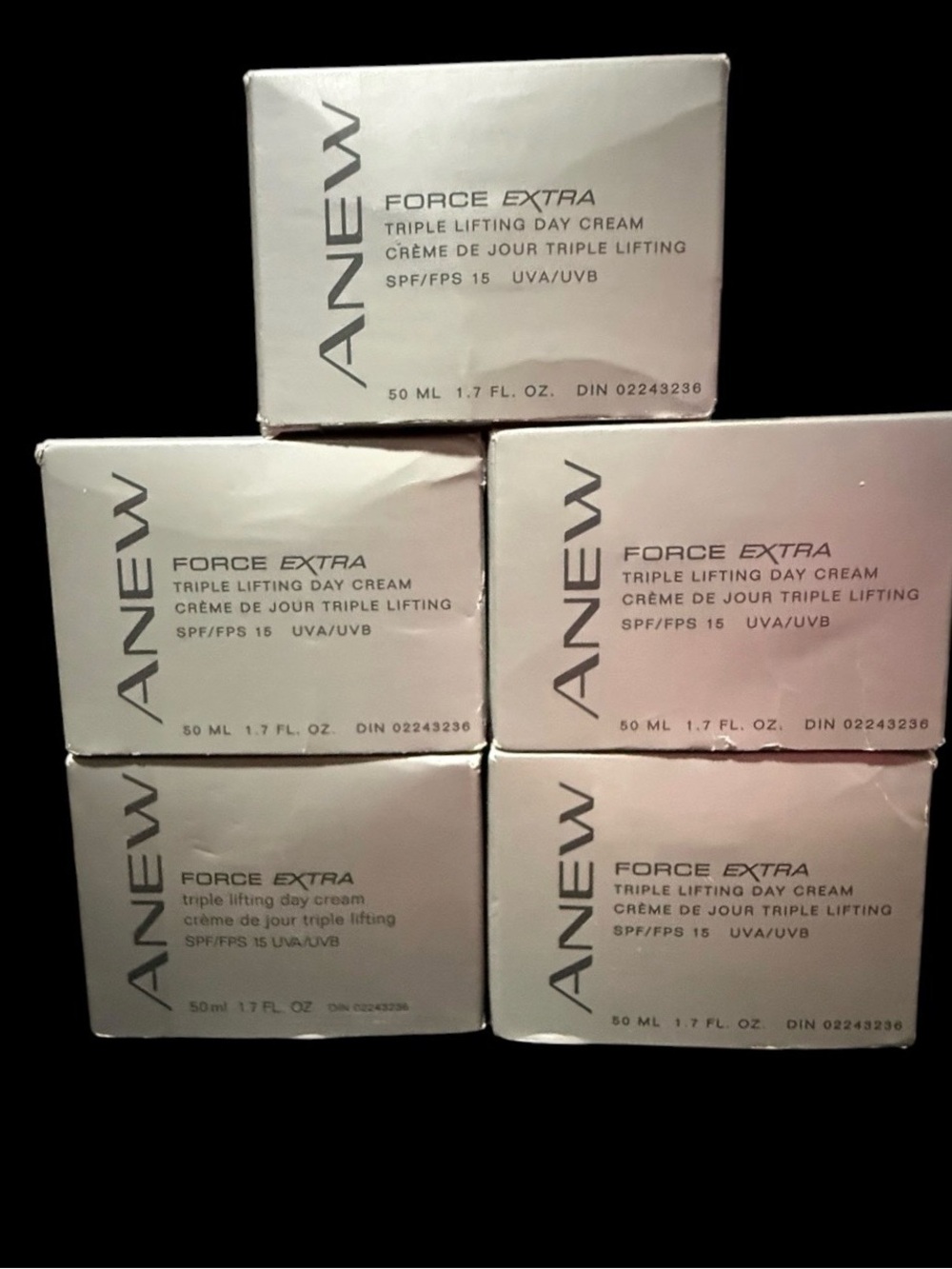 BUNDLE OF 5 - The AVON Anew Force Extra Triple Lifting DayCream